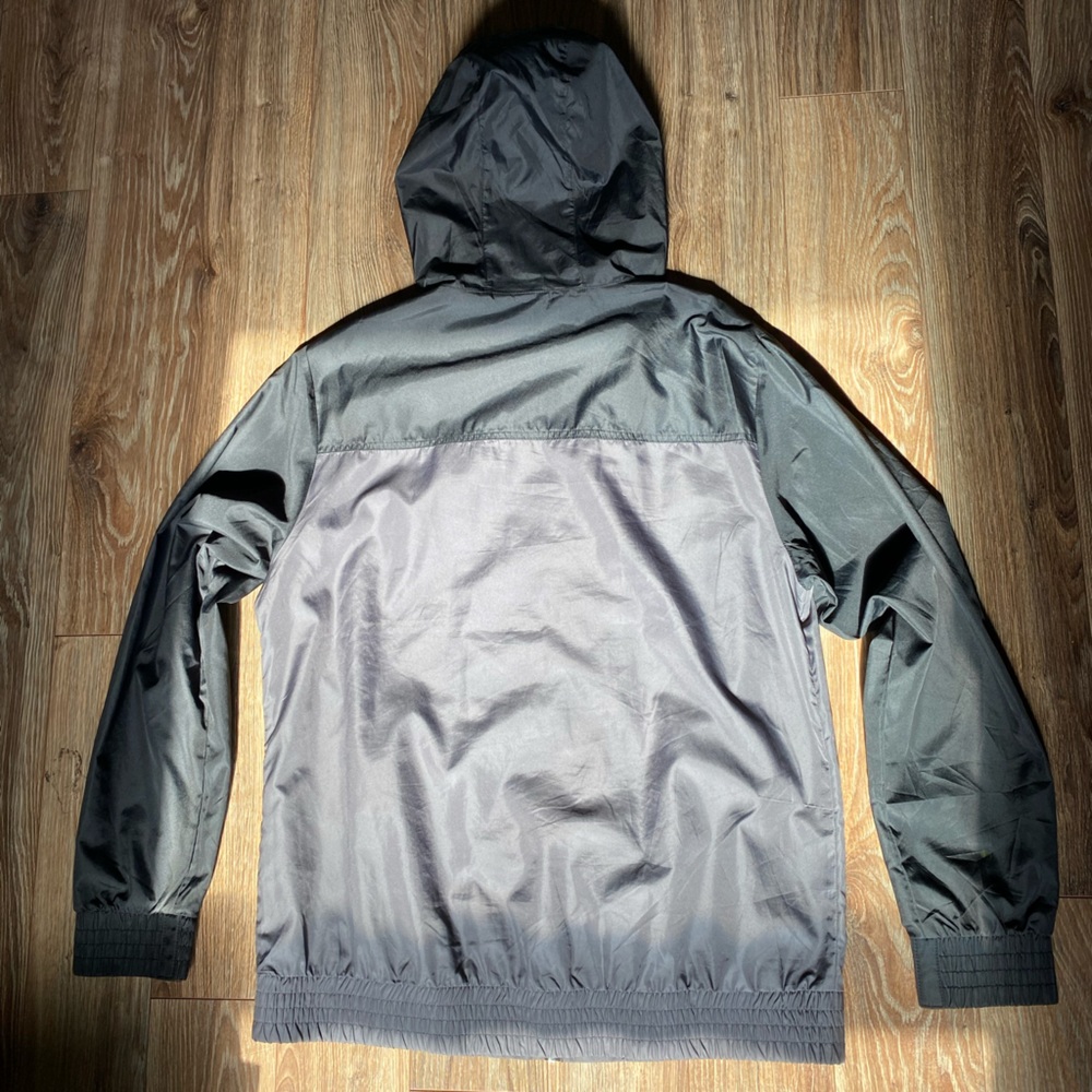 Zine Black & Gray Wind Breaker Zip-Up Hoodie - Picture 5 of 6